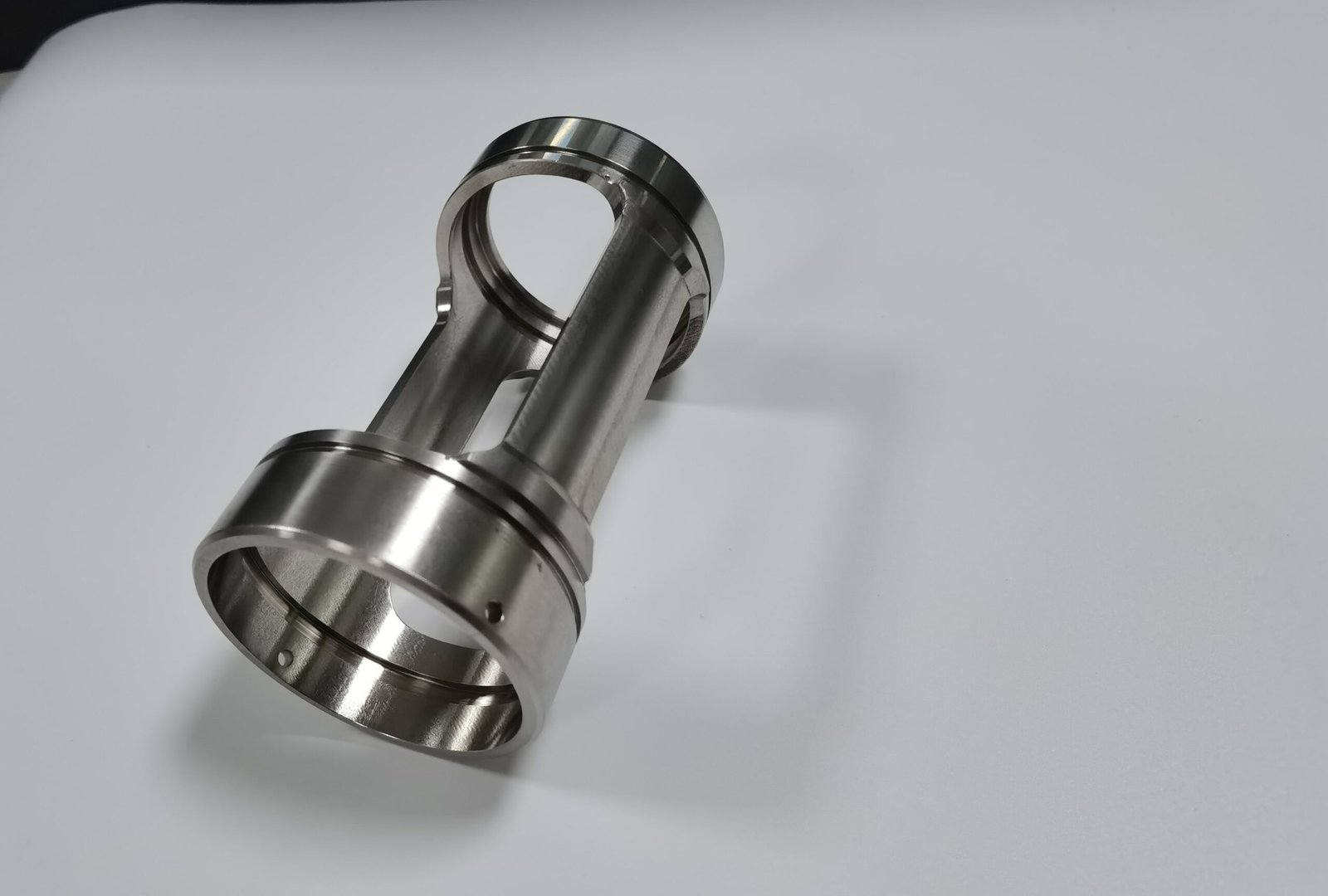CNC turned steel part with controlled surface finish