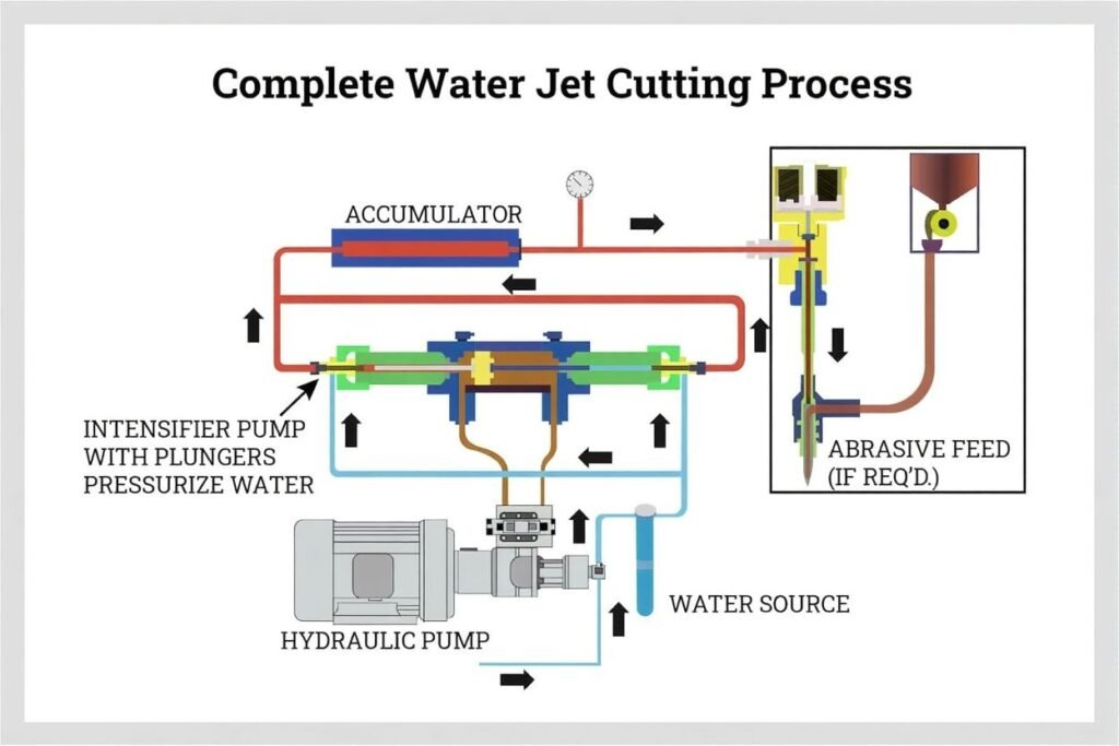 Pure Waterjet Cutting