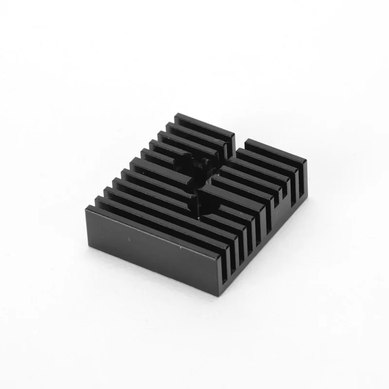 Black finned CNC machined plastic component
