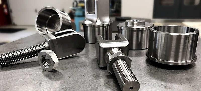 CNC milling process for a precision titanium component