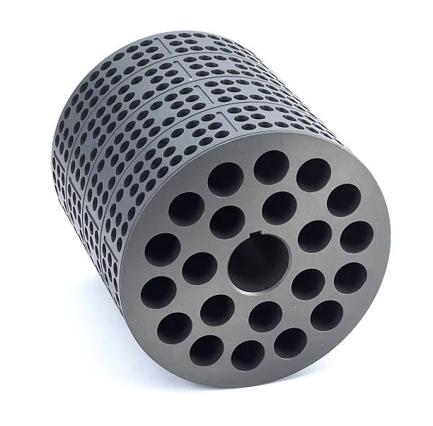Representative perforated CNC machined plastic component