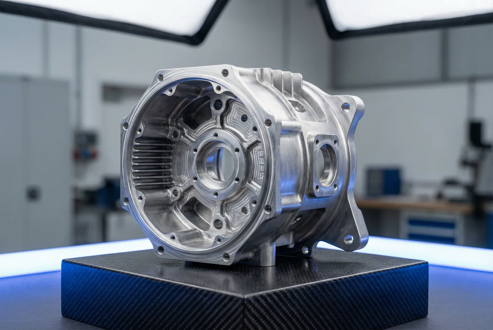 Precision CNC machined magnesium alloy housing
