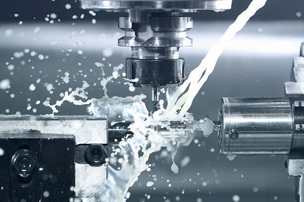 Coolant controlling heat during stainless steel CNC machining
